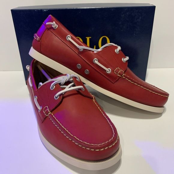 POLO RALPH LAUREN Merton Red Classic Leather - Picture 9 of 13
